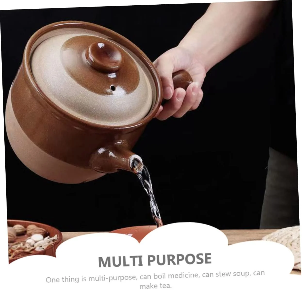 Горшок для приготовления керамический для китайских трав и чая термостойкий, фото №3