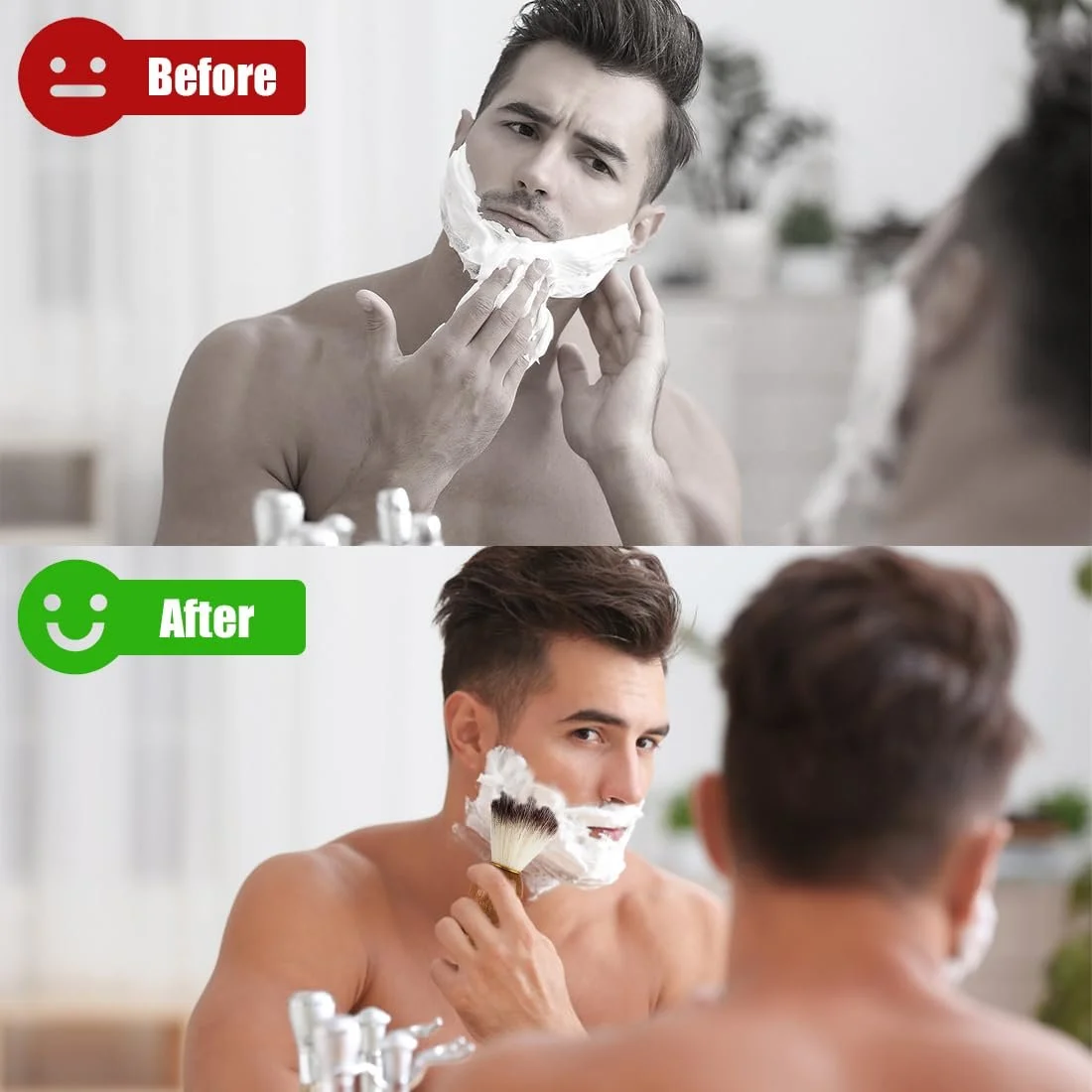 Помазок для бритья Mcheli Premium Pure Badger Hair с деревянной ручкой, фото №6 Помазок для бритья Mcheli Premium Pure Badger Hair с деревянной ручкой, фото №6