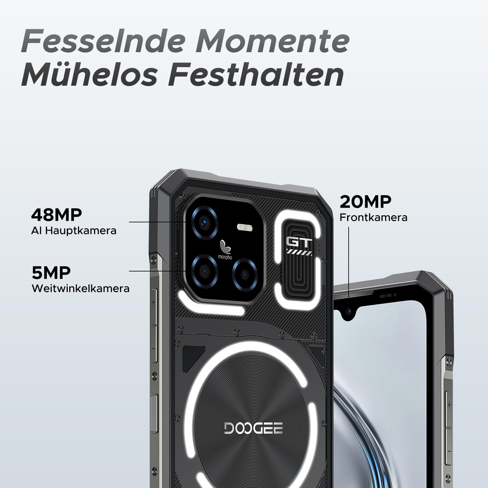 Смартфон DOOGEE Blade GT 5G 32GB/256GB 6.72 Inch FHD+ 120Hz Dimensity D7050, фото №8 Смартфон DOOGEE Blade GT 5G 32GB/256GB 6.72 Inch FHD+ 120Hz Dimensity D7050, фото №8
