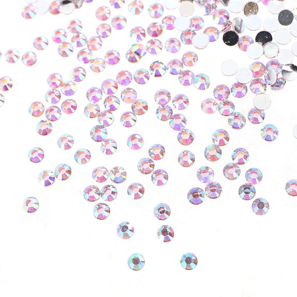 Стразы круглые Хрустальные с плоской обратной стороной для искусства, одежды, обуви, сумок, 5000 шт, фото №5