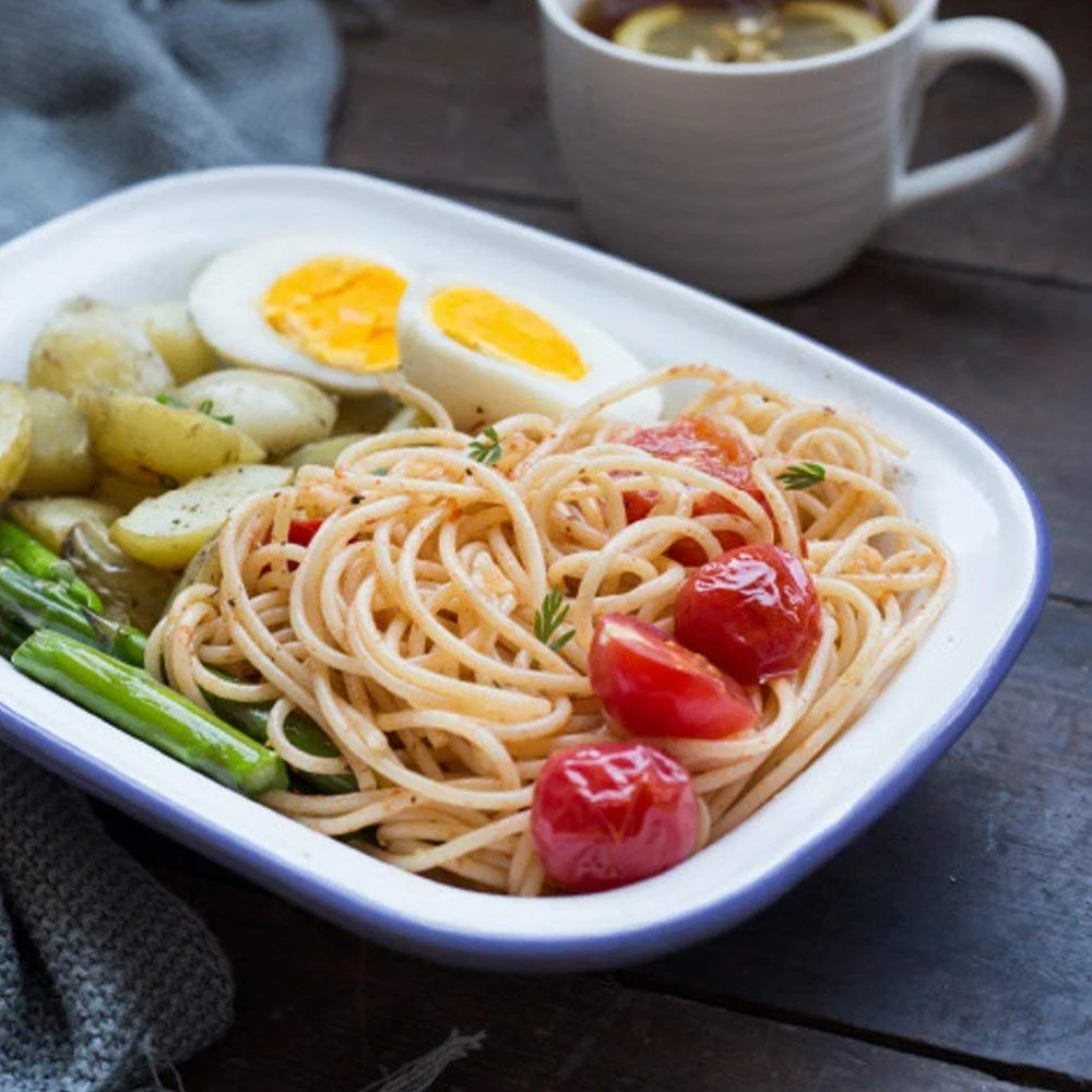 Набор форм для запекания Webake эмалированных 3 шт квадратные Бело-голубой, фото №6