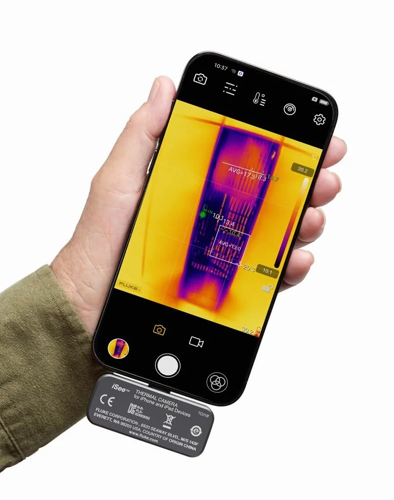 Тепловизор для смартфона Fluke iSee TC01A / 256x192 / Android / 9 Гц / Серый, фото №5 Тепловизор для смартфона Fluke iSee TC01A / 256x192 / Android / 9 Гц / Серый, фото №5