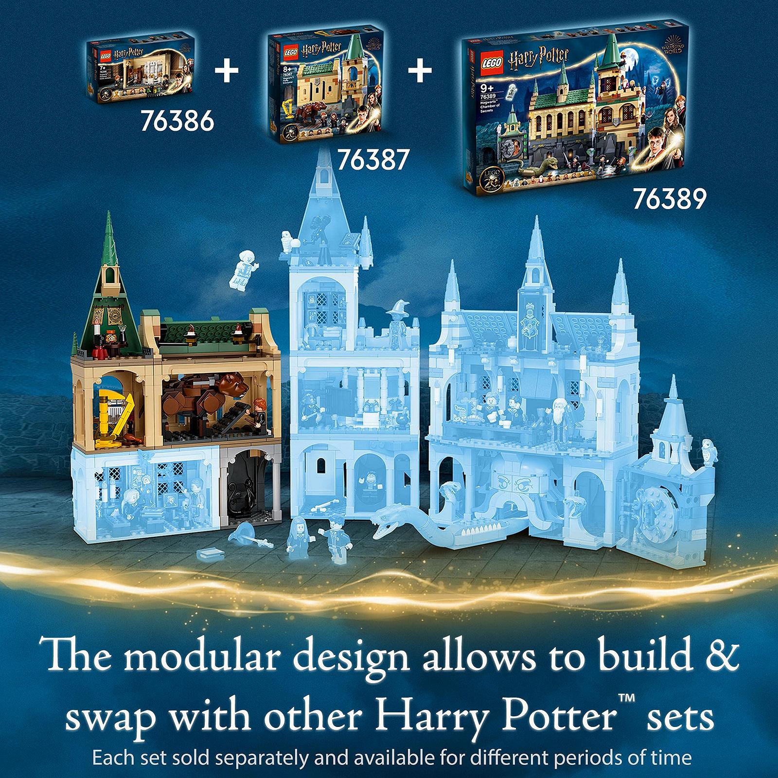 Конструктор LEGO Harry Potter 76387 Хогвартс: Встреча с Флаффи для возраста 8+ лет с Гермионой Мини фигурка в золотом цвете, фото №14