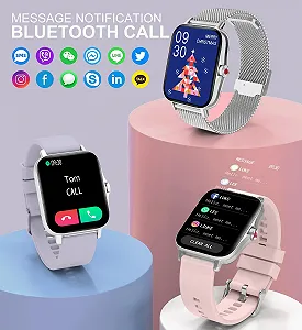 Смартчасы Iaret SpO2 для женщин, Bluetooth звонки и громкая связь synthetic.ua - Фото 1