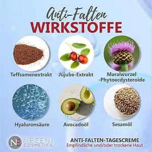 Крем для обличчя Nezeni Anti-Wrinkle від зморшок з 16 активними інгредієнтами synthetic.ua - Фото 1