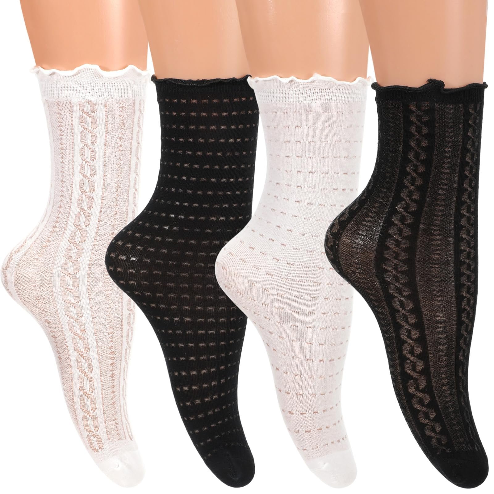 Шкарпетки з оборками TIESOME, 4 пари, фото №1