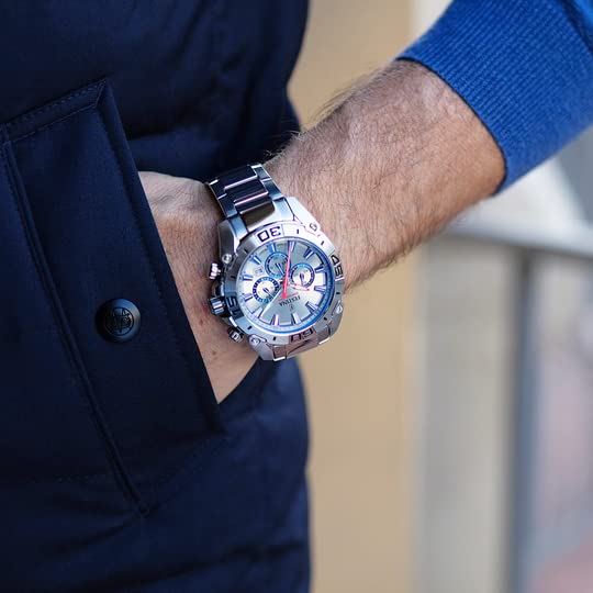 Chronograph Festina F20543/1 Серебристо-Синий Браслет, фото №5