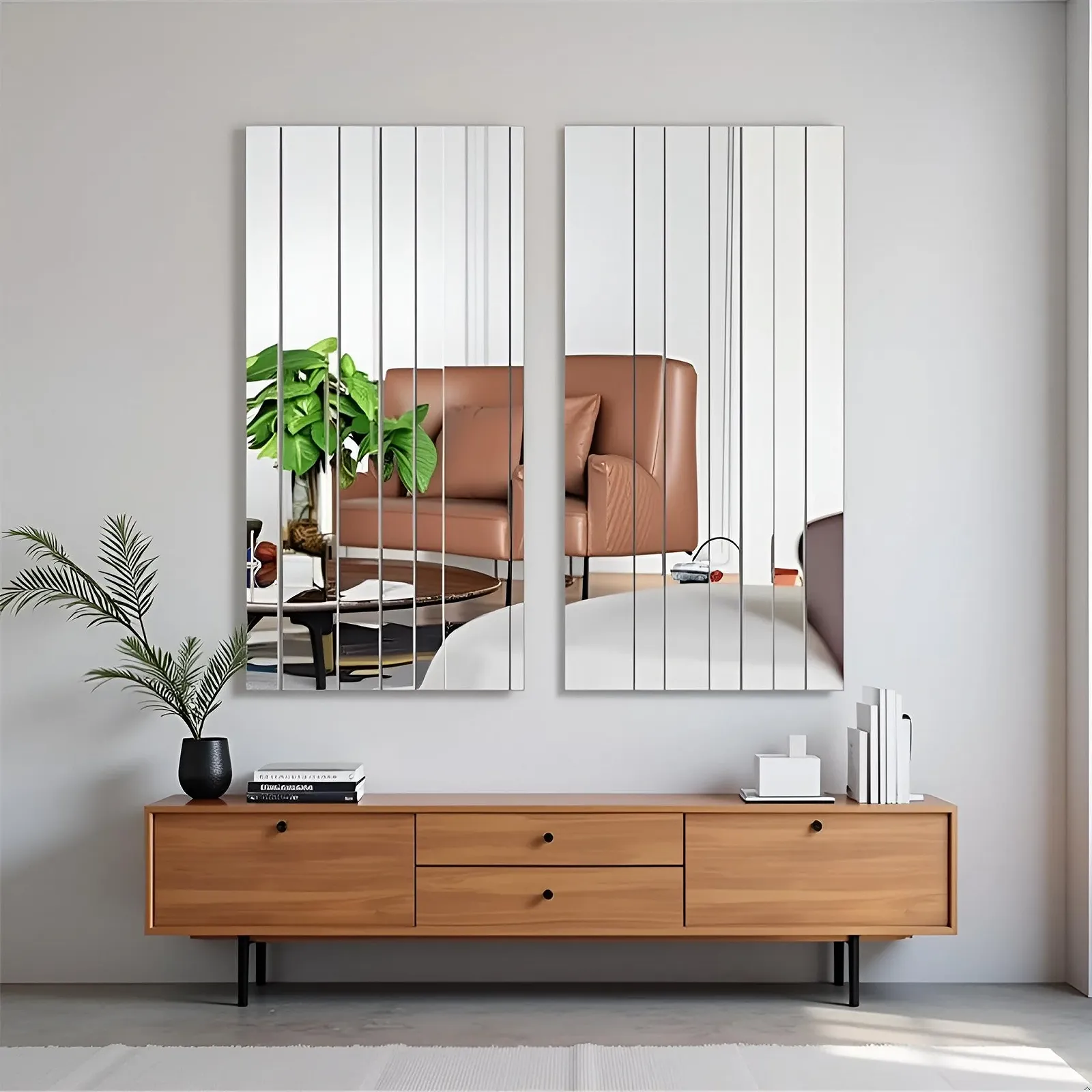 Дзеркальні наклейки на стіну Striped Design Самоклеючі Акрилові 10 шт., фото №1 Дзеркальні наклейки на стіну Striped Design Самоклеючі Акрилові 10 шт., фото №1