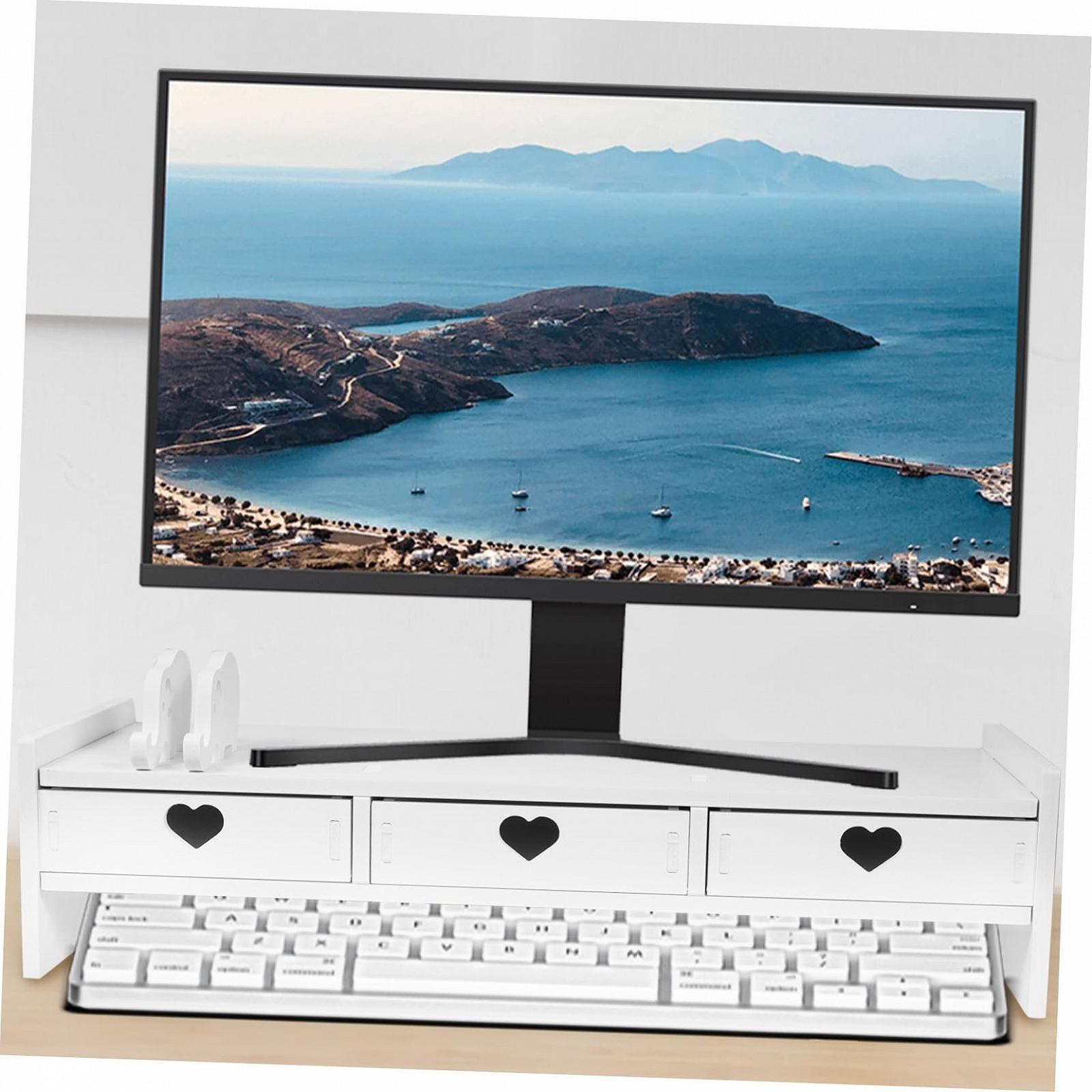 Подставка для Клавиатуры Органайзер для Офисного Стола Подставка для Компьютера PVC Белый, фото №2 Подставка для Клавиатуры Органайзер для Офисного Стола Подставка для Компьютера PVC Белый, фото №2