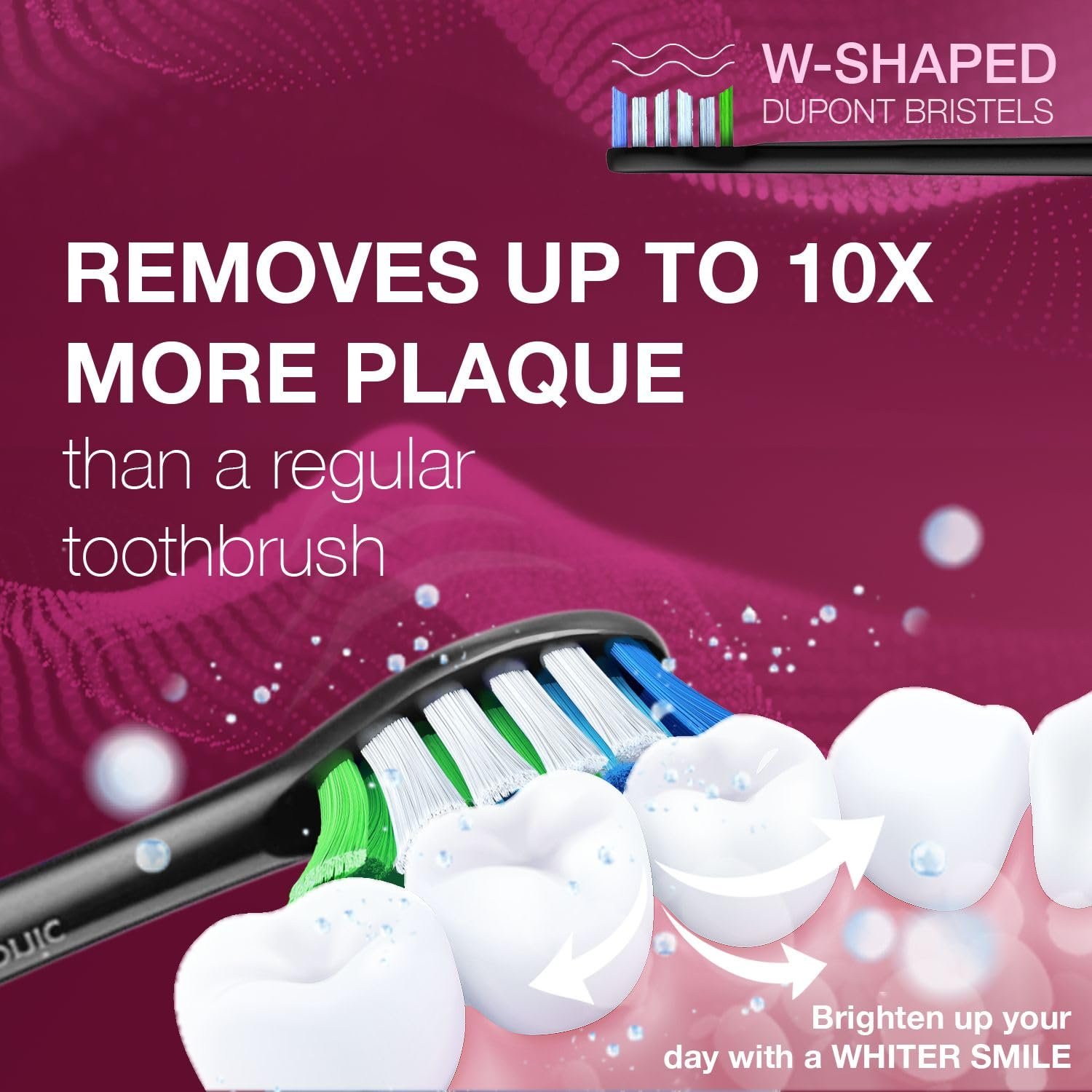 Ультразвукова зубна щітка Wagner Stern The Emerald Green Edition 5 режимів Футляр Emerald Green, фото №6