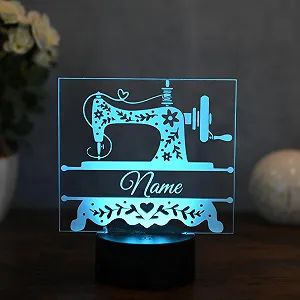 Светодиодная настольная лампа Швейная машинка персонализированная synthetic.ua - Фото 1