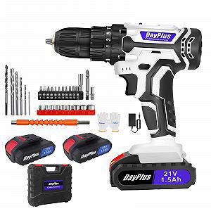 Дриль-шуруповерт VickyHome 21 V 45 NM 25 + 1 рівні крутного моменту акумуляторний - Фото 1