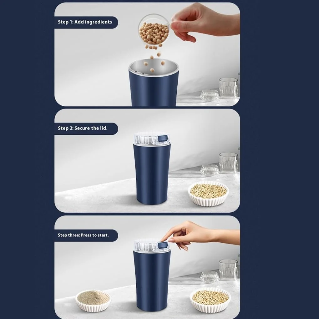 Электрическая кофемолка 300W Steel, фото №9