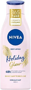 Лосьон для тела Nivea Natural Beautiful, 200 мл, для нормальной кожи, с сывороткой Deep Care, увлажнение 48 часов и эффект нежного загара - Фото 1