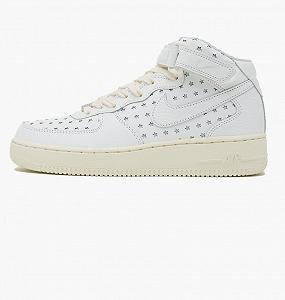 Кроссовки Nike Air Force 1 Mid Cut Out Stars Summit White (W) размер 40.5 - Фото 1