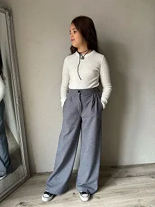 Стильні теплі брюки трикотаж каміла (тепла) від 128 до 164 см synthetic.ua - Фото 1