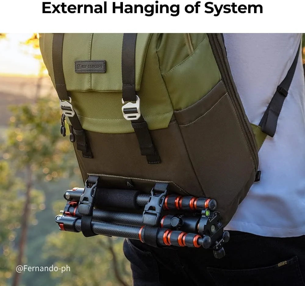 Рюкзак для камери K&F Concept 20л Зелений, фото №7 Рюкзак для камери K&F Concept 20л Зелений, фото №7