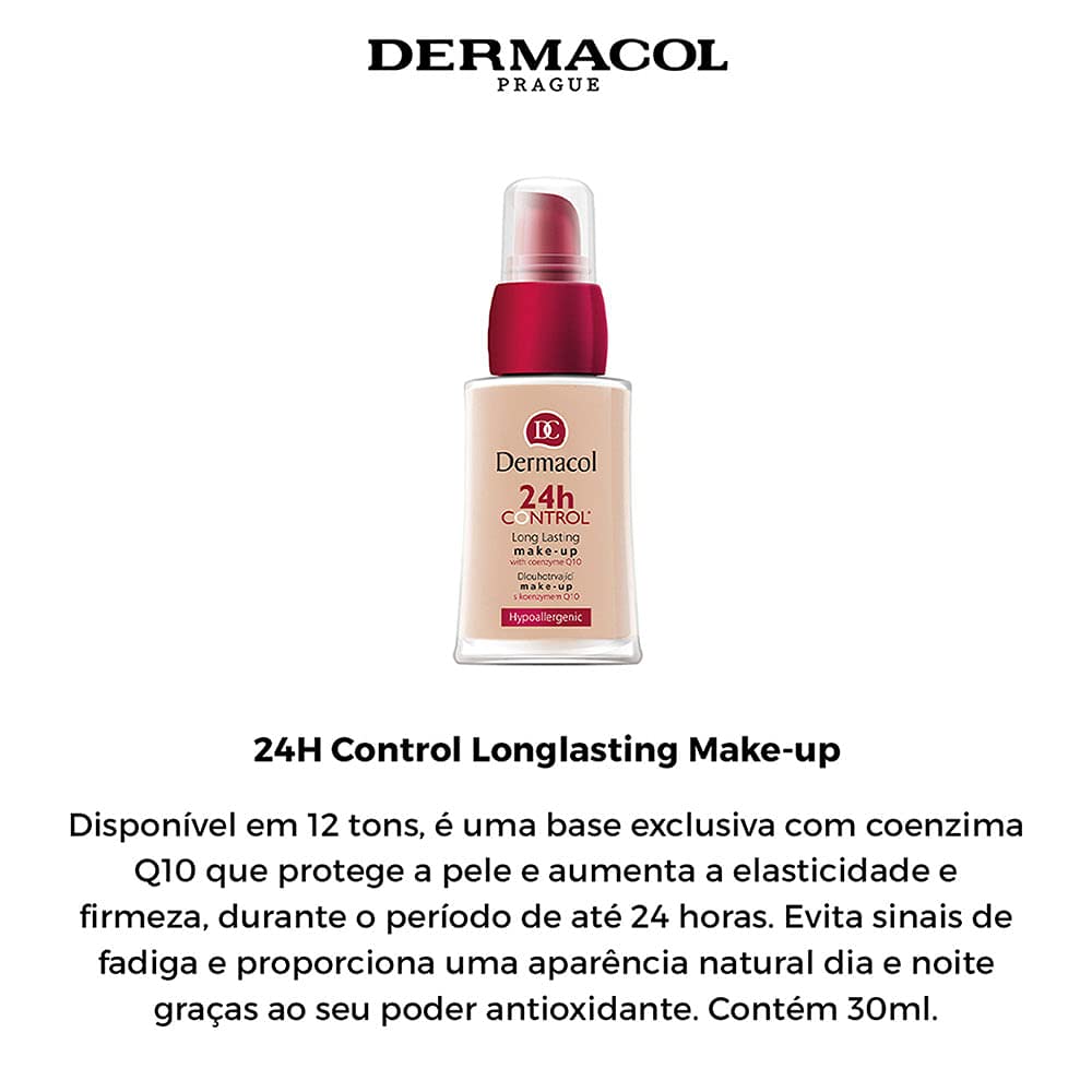 Тональний крем Dermacol 24H Control З CoQ10 Для сухої й жирної шкіри Довготривалий і стійкий № 50 30 мл, фото №4