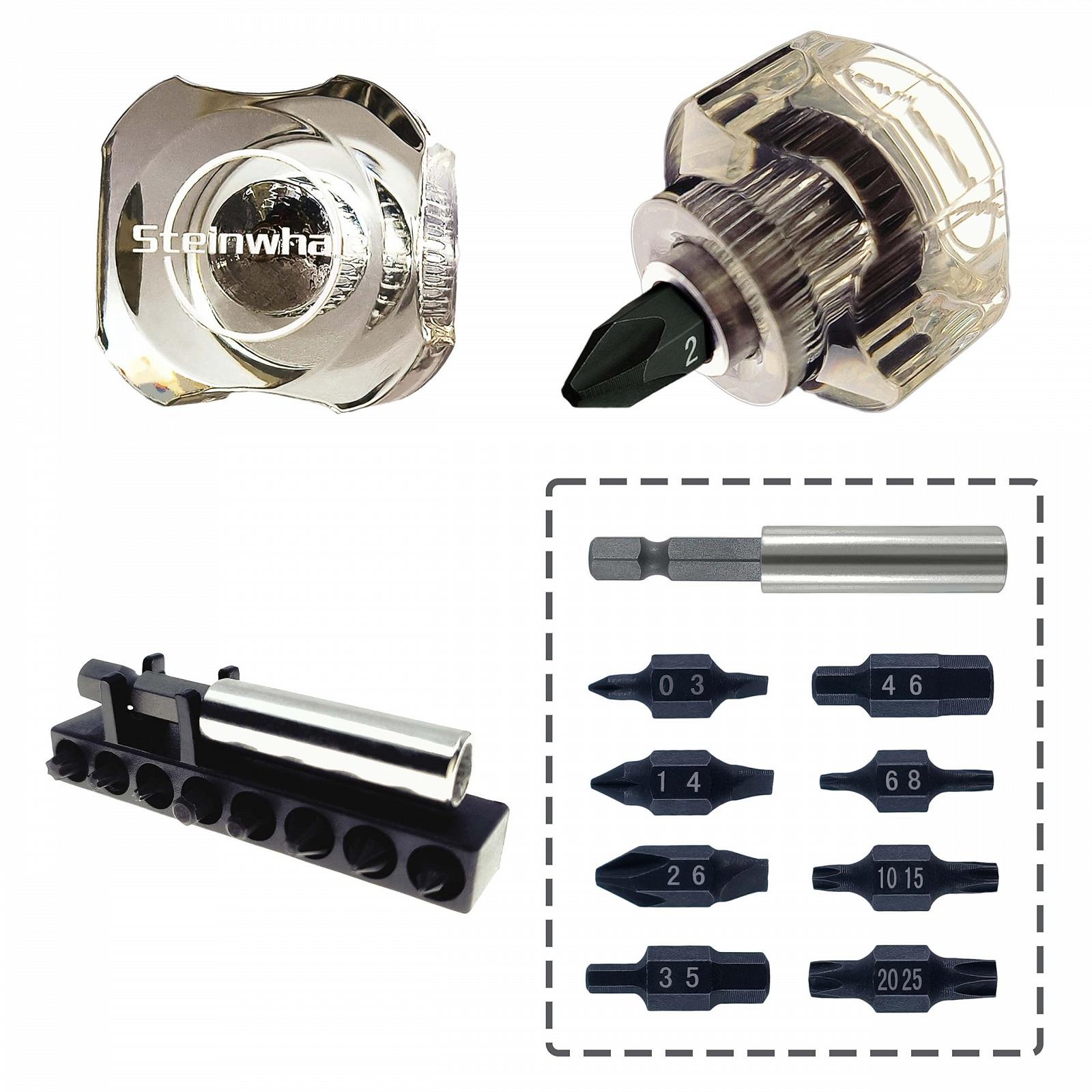 Отвёртка Steinwhale 10 в 1 Короткая Мини Для Узких Пространств Cellulose Acetate Fiber Handle Double Headed S2 Steel Bits Высокая Твёрдость Изысканная EDC, фото №1 Отвёртка Steinwhale 10 в 1 Короткая Мини Для Узких Пространств Cellulose Acetate Fiber Handle Double Headed S2 Steel Bits Высокая Твёрдость Изысканная EDC, фото №1