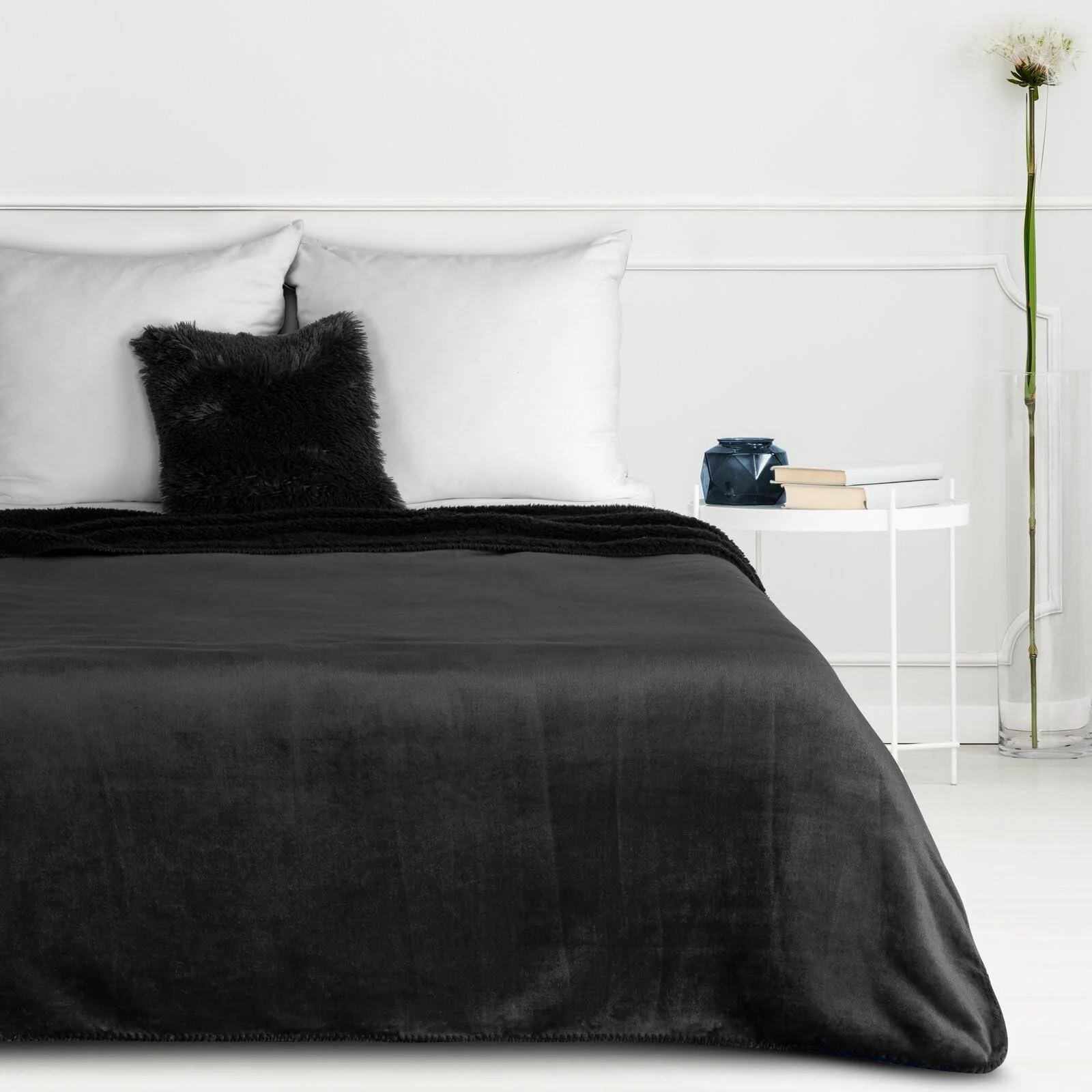 Плед Eurofirany Teddy Флисовый Плед Утепляющий Плед для Кресла Покрывало на Кровать Мягкий Плед на Диван Зимний Плед для Объятий на Диване Черный, 150 x 200 см, фото №3 Плед Eurofirany Teddy Флисовый Плед Утепляющий Плед для Кресла Покрывало на Кровать Мягкий Плед на Диван Зимний Плед для Объятий на Диване Черный, 150 x 200 см, фото №3