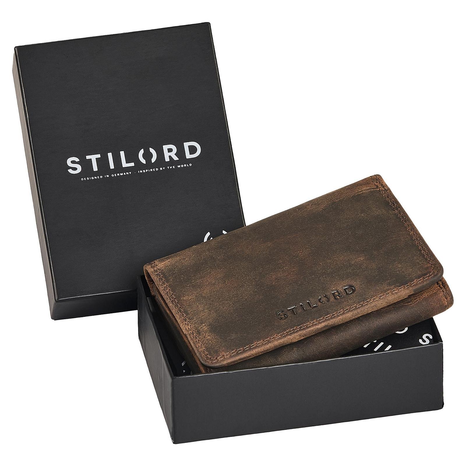 Кошелек STILORD Olive из натуральной кожи, средний, коричневый, фото №6
