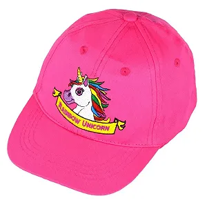 Бейсболка дитяча для девочек Rainbow Unicorn светло-розовая - Фото 1
