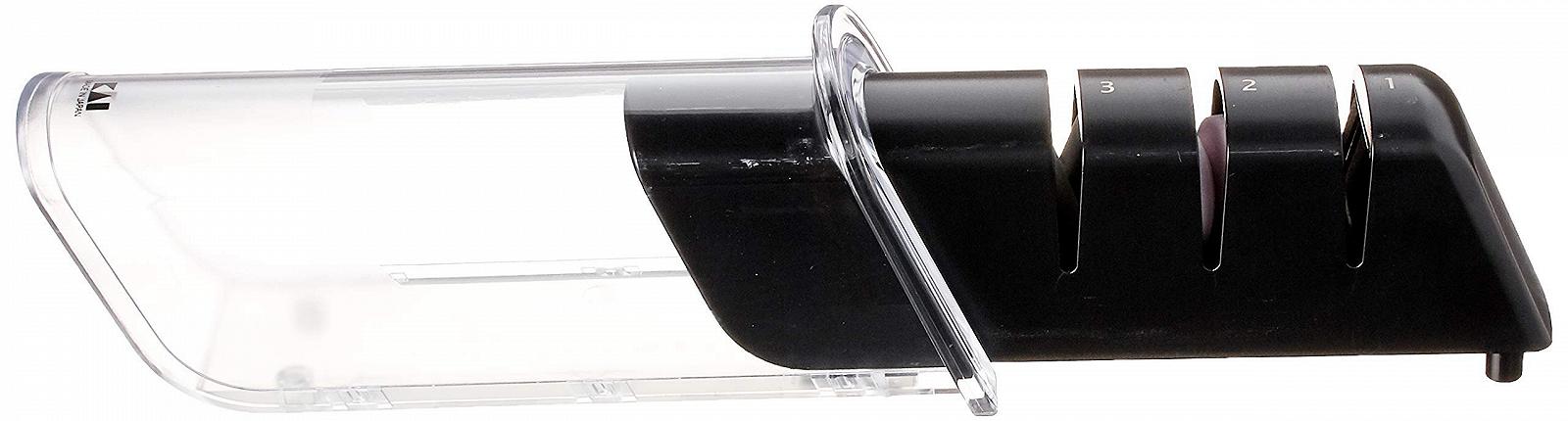 Точило для ножів Kai Pro алмазна/керамічна 3-ступінчаста з висувною кришкою 16 градусів, фото №2 Точило для ножів Kai Pro алмазна/керамічна 3-ступінчаста з висувною кришкою 16 градусів, фото №2