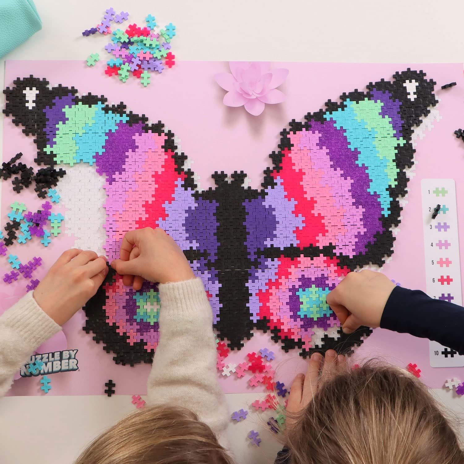 Пазл Plus Plus Бабочка с цифрами 800 деталей для детей от 7 лет, фото №7