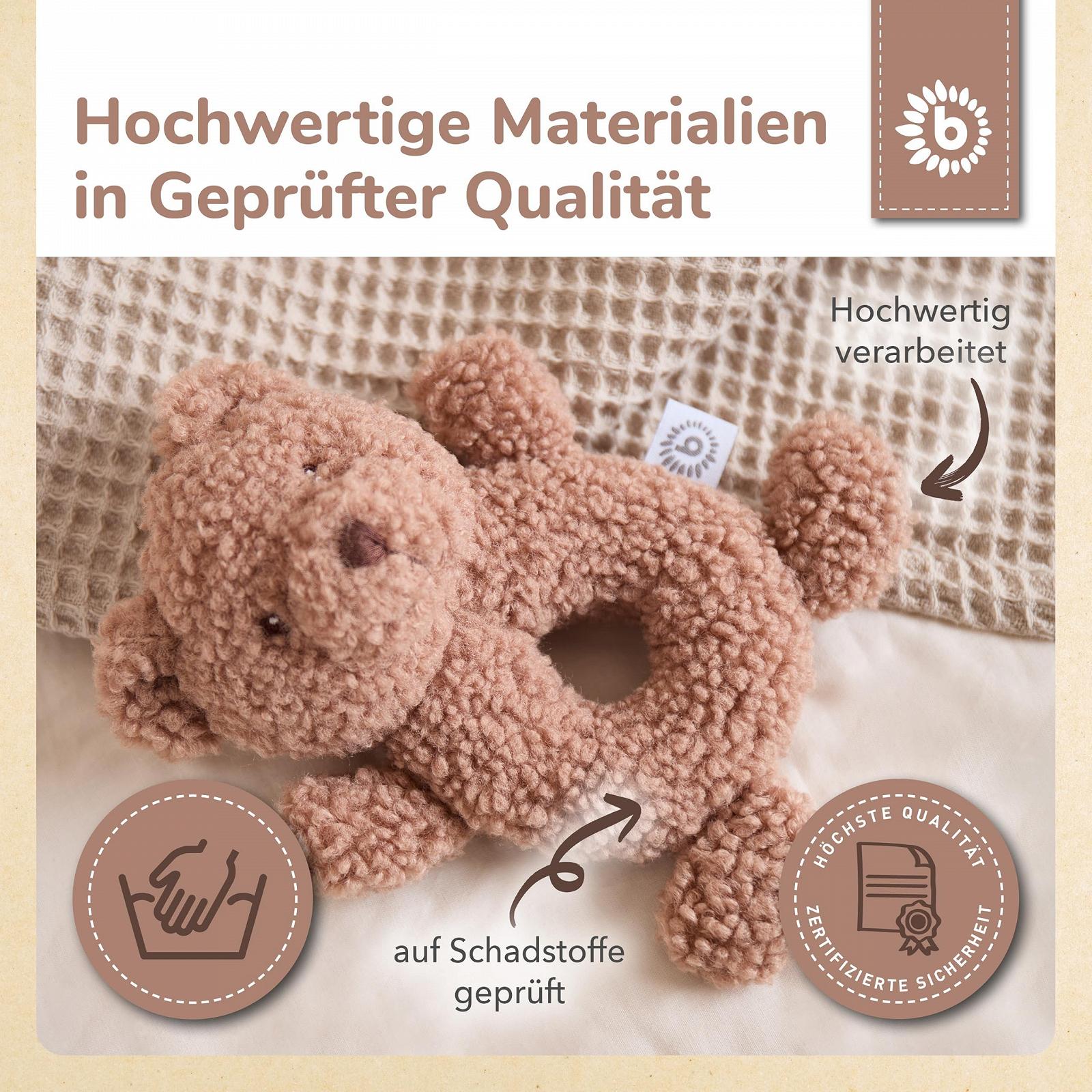 Мягкая игрушка Мишка Bieco Mika с погремушкой, фото №5 Мягкая игрушка Мишка Bieco Mika с погремушкой, фото №5