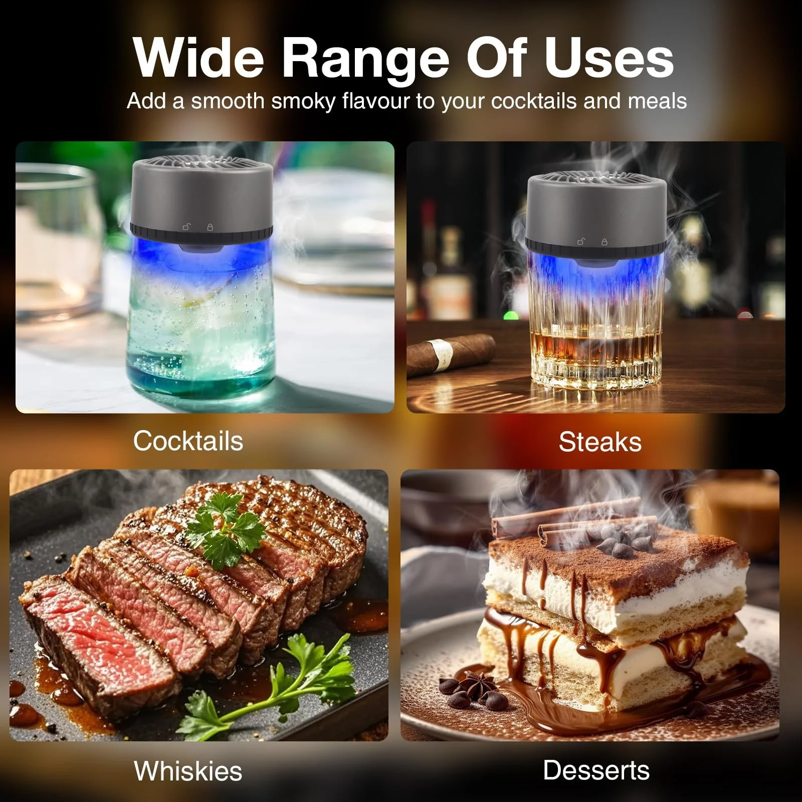 Электрический набор для копчения виски LIFEJXWEN, фото №8