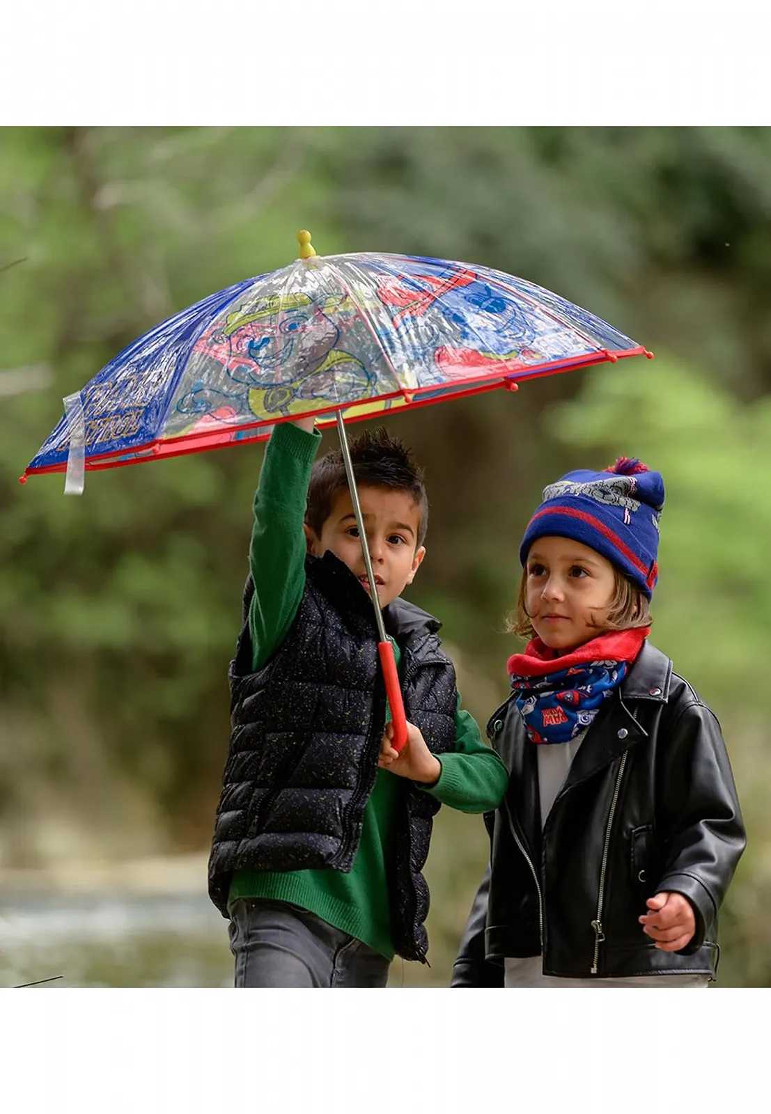 Шапка детская Paw Patrol Chase Marshall Winter Bobble, голубая, фото №5