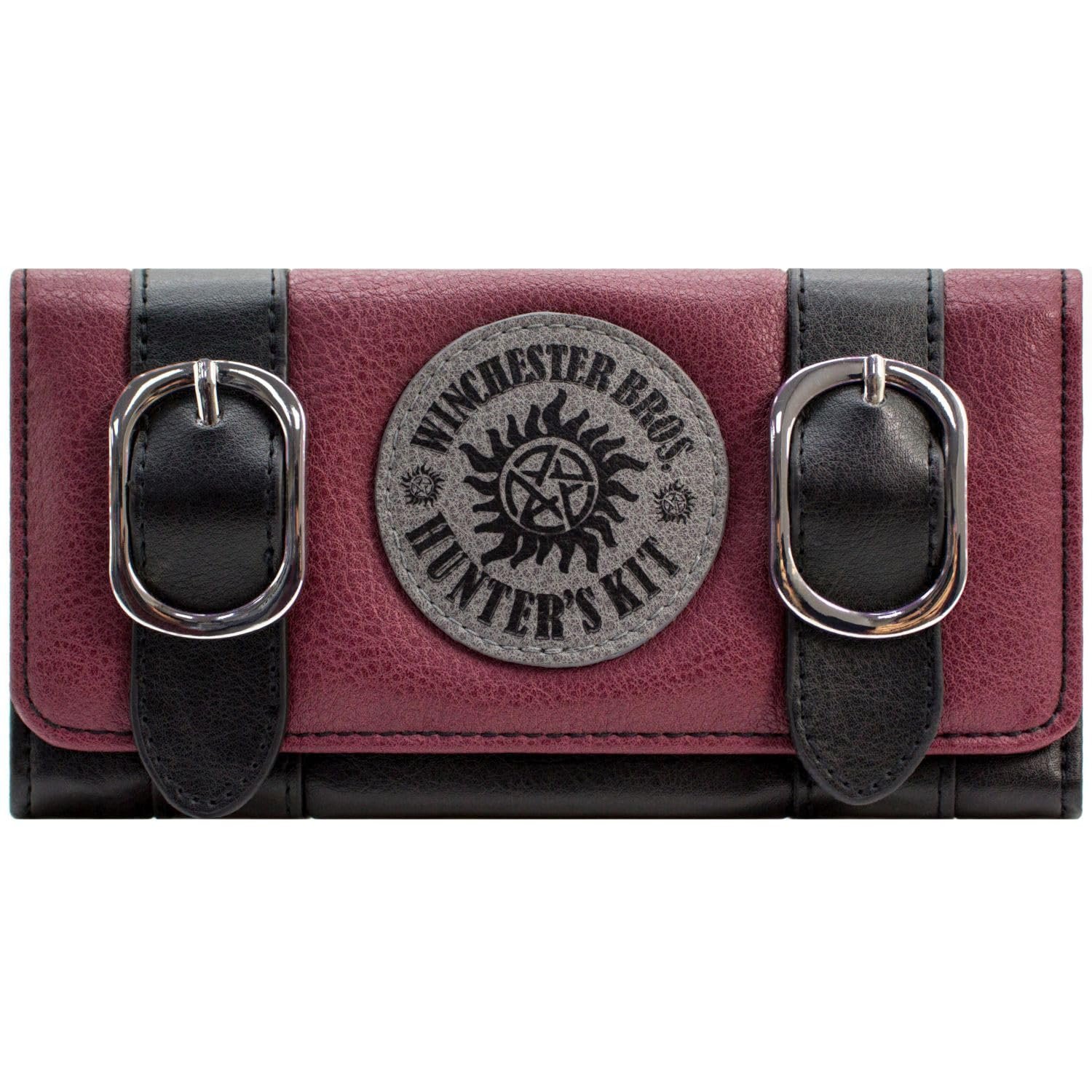 Кошелек Super Natural Winchester Bros Monster Hunter Set тройной карман для монет и держатель для карт красный, красный, повседневный, фото №2