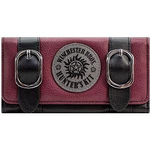 Кошелек Super Natural Winchester Bros Monster Hunter Set тройной карман для монет и держатель для карт красный, красный, повседневный synthetic.ua - Фото 1