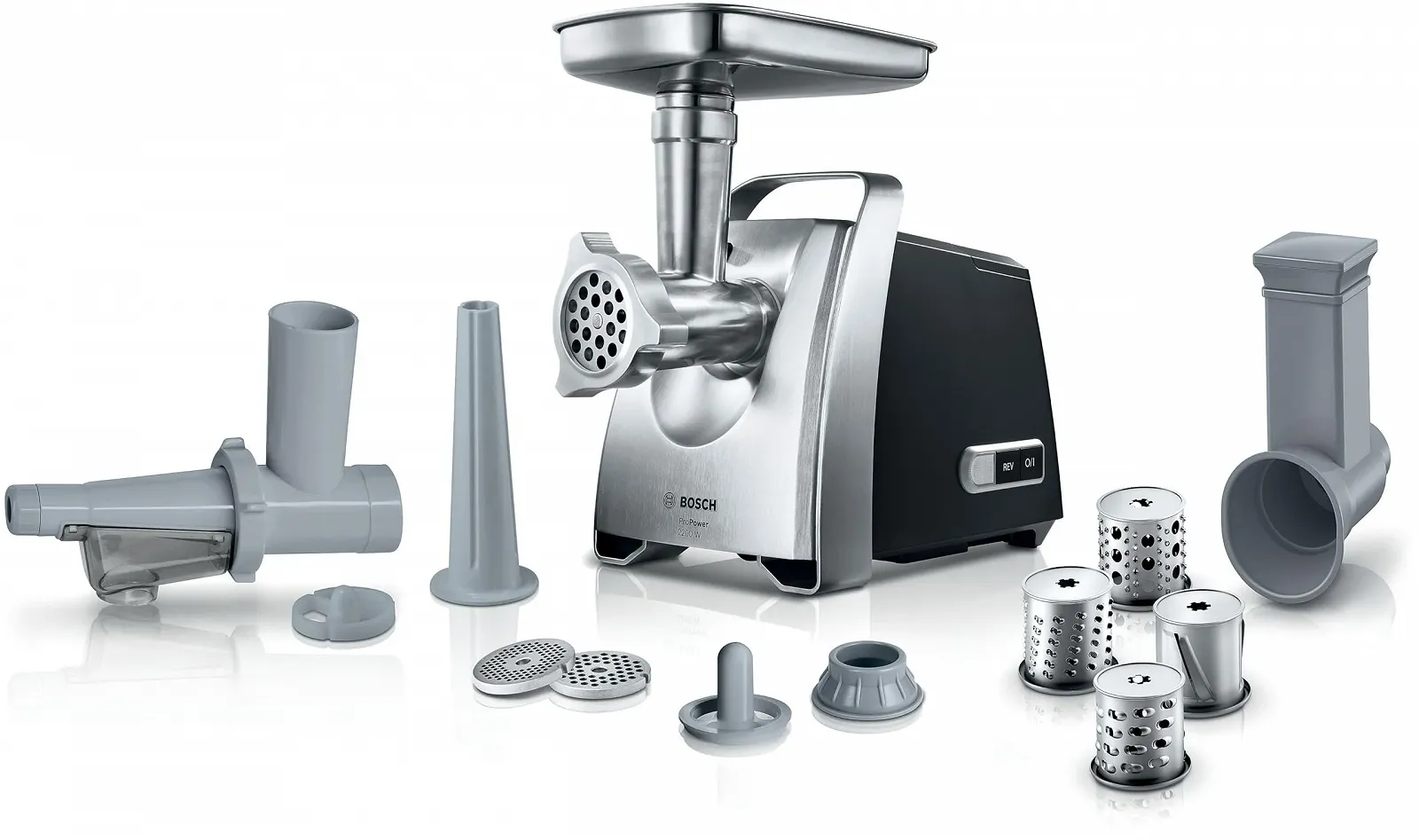 Мясорубка Bosch MFW68660 2200 Вт серебристая, фото №1 Мясорубка Bosch MFW68660 2200 Вт серебристая, фото №1