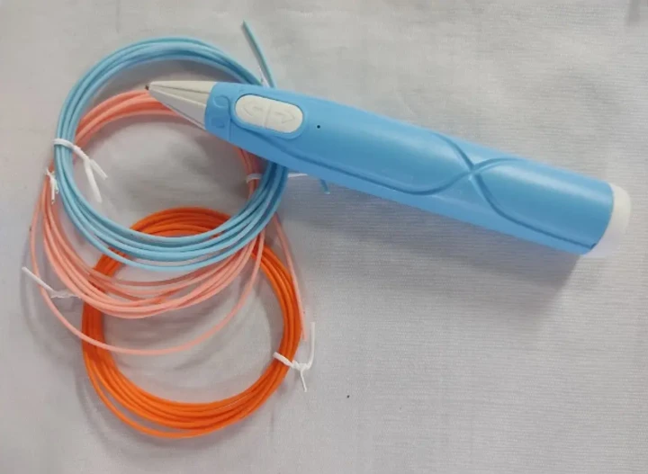 Ручка 3D-6-1 3D 3Д для рисования пластиком ABS и PLA Голубая, фото №4 Ручка 3D-6-1 3D 3Д для рисования пластиком ABS и PLA Голубая, фото №4