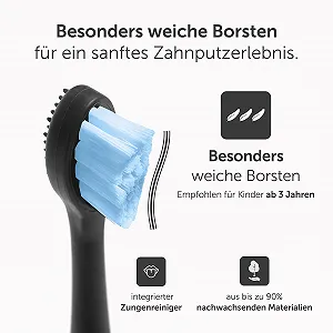 Змінна насадка для звукової зубної щітки Wondersmile Для дітей Super Soft Блакитна synthetic.ua - Фото 1