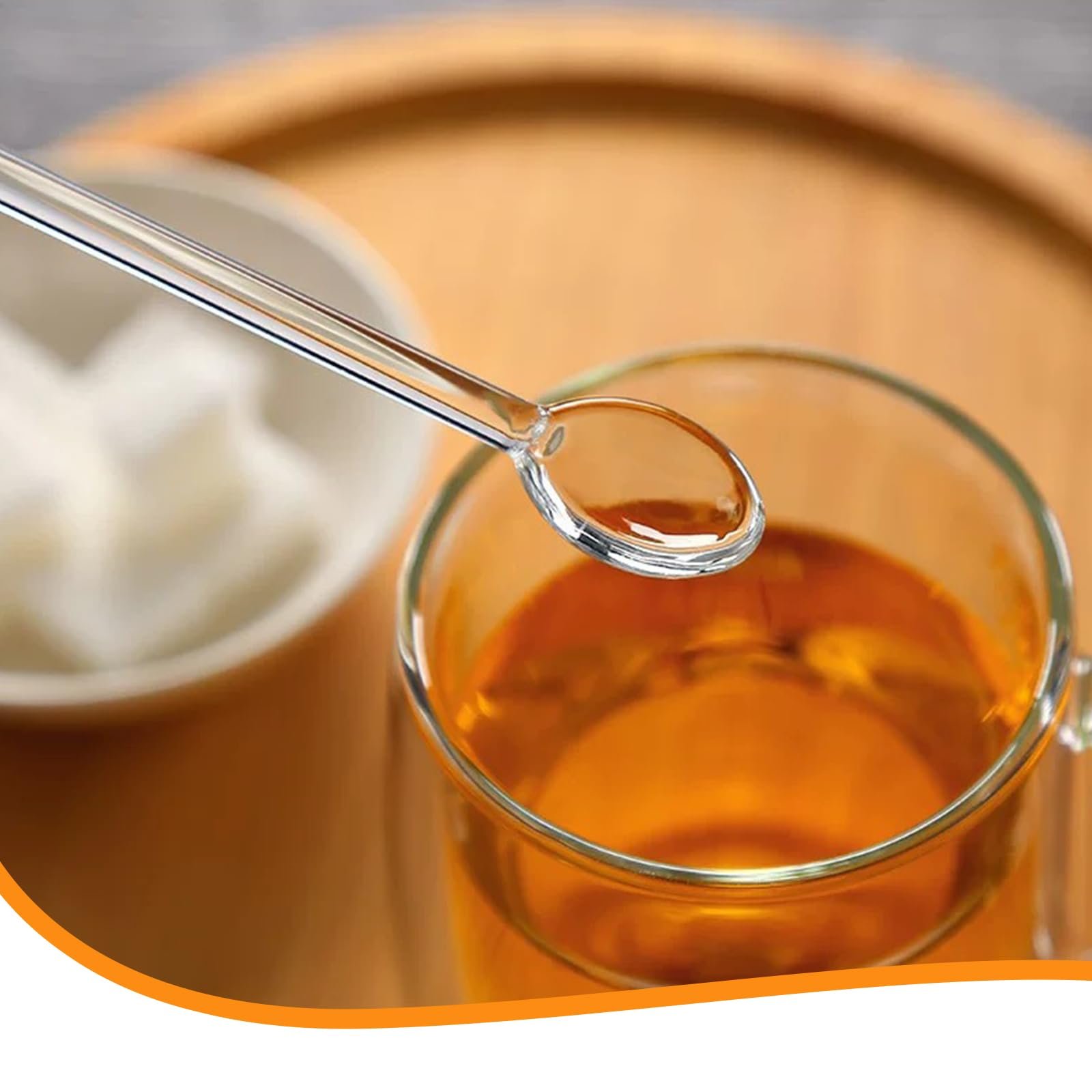 Набор стеклянных ложек 6 шт, фото №6