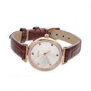 Часы наручные Женские OATIPHO Edelstein с зеркальным браслетом, легкие, регулируемые, повседневные, стекло, белый - Фото 1