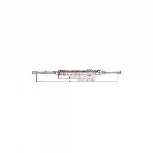 Трос стоякового гальма METZGER 10.745 для VW задній лівий, задній правий - Фото 1