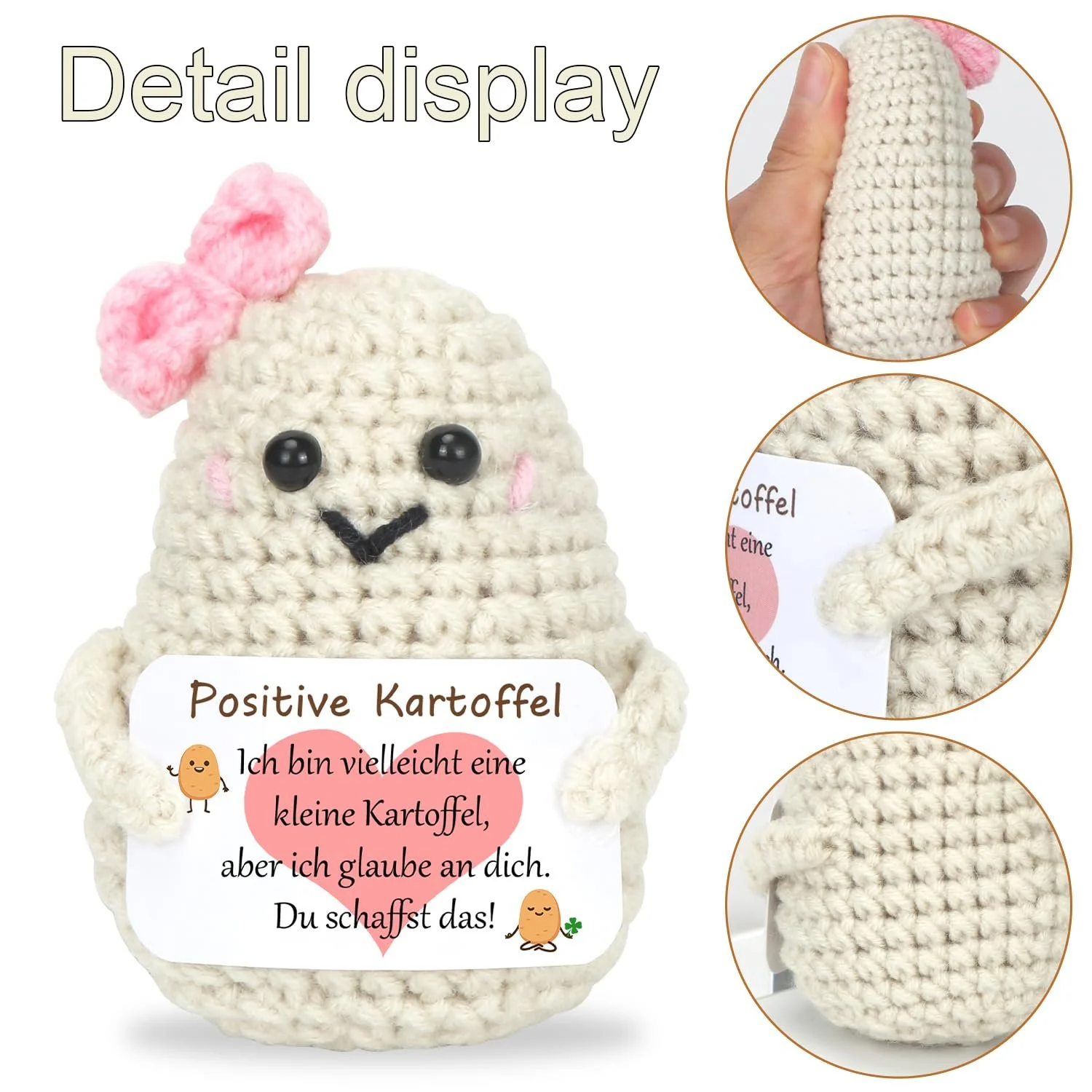 Игрушка A21-4 Картофель Сердце Талисман вязаная, фото №3 Игрушка A21-4 Картофель Сердце Талисман вязаная, фото №3