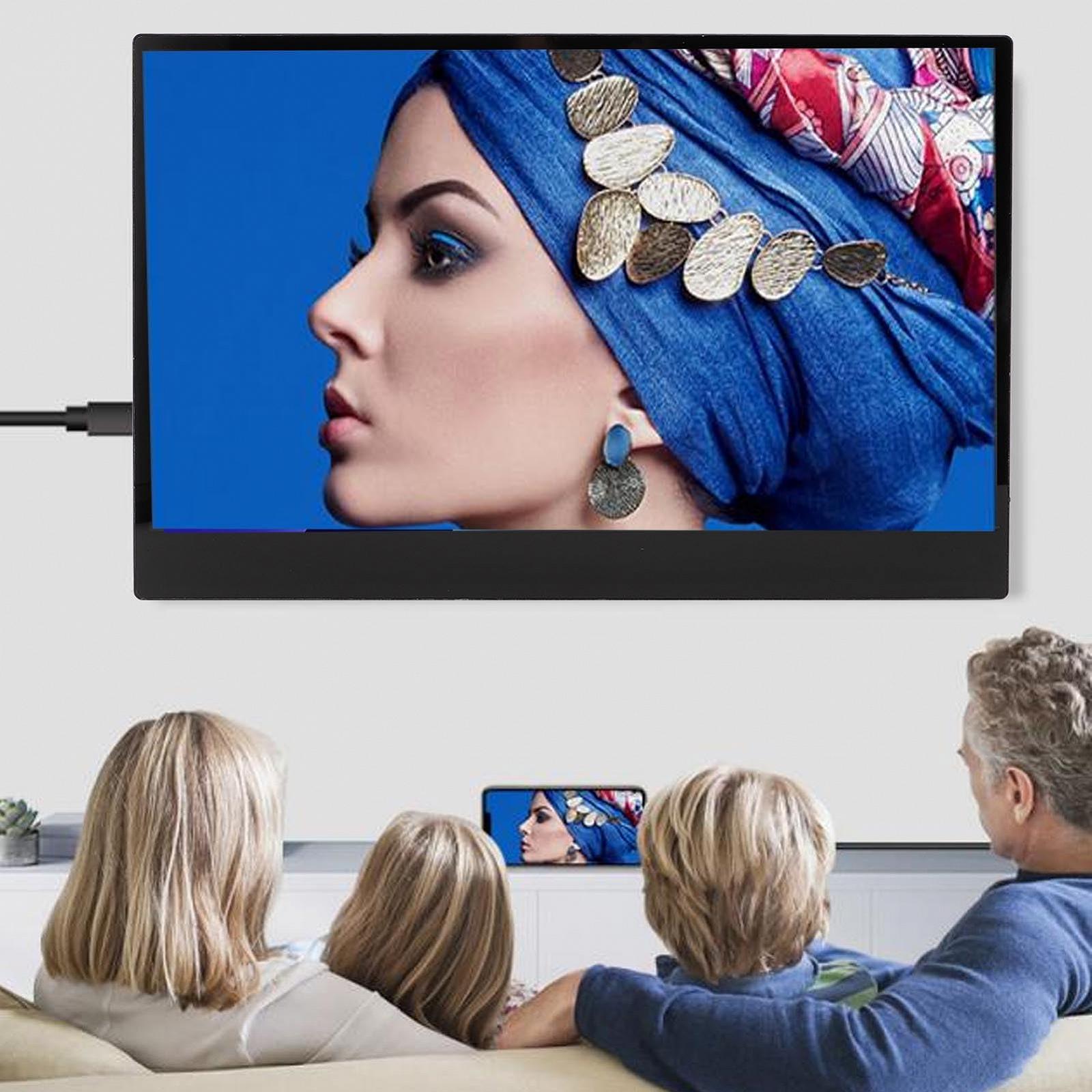 Монітор Annadue 15.6 дюймів 1920 x 1080P 16:9 USB C Чорний, фото №7