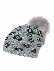 Шапка для девочек Maximo с люрексом и помпоном из искусственного меха - Фото 1