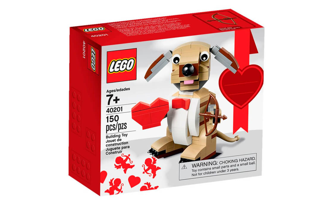 Конструктор LEGO Seasonal Собака-купидон на День Святого Валентина (40201), фото №1