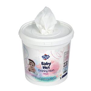 Салфетки детские ZIPY Bucket из органического хлопка с алоэ вера - упаковка 550 штук (22 x 22 см) synthetic.ua - Фото 1