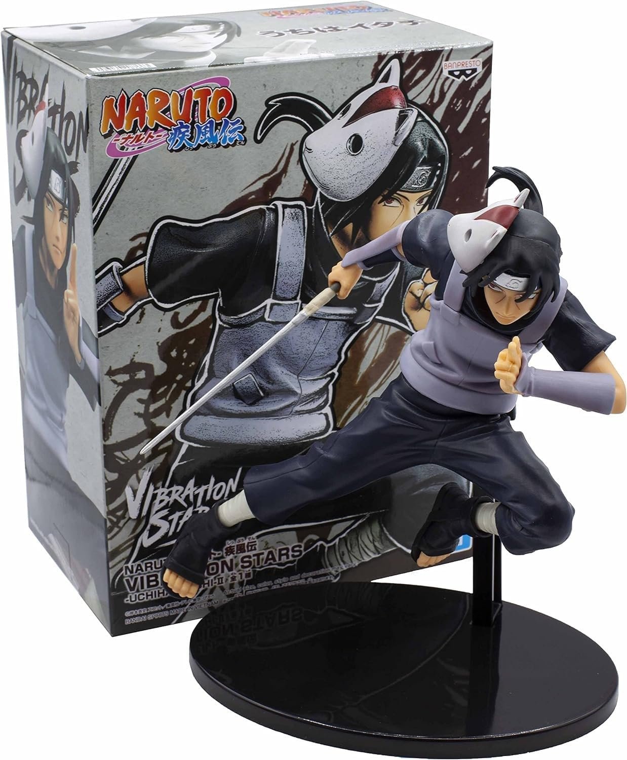 Статуя Banpresto Naruto Shippuden: Vibration Stars - Itachi Uchiha II 16 см, фото №2