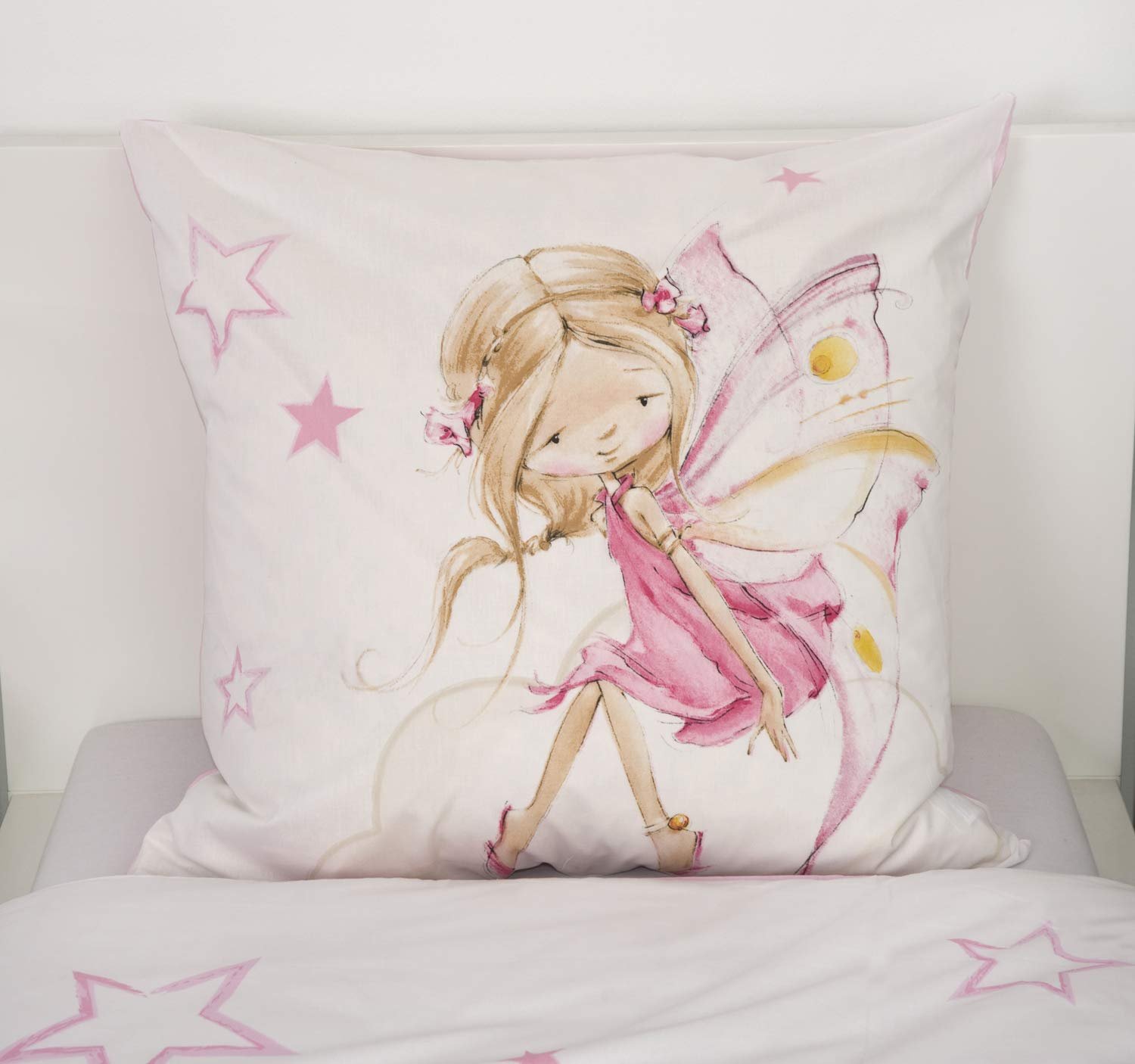 Комплект Постельного Белья Herding Little Fairy Реверсивный Рисунок Наволочка 80 x 80 см, Пододеяльник 135 x 200 см, Хлопок/Рефорс, Разноцветный, фото №5
