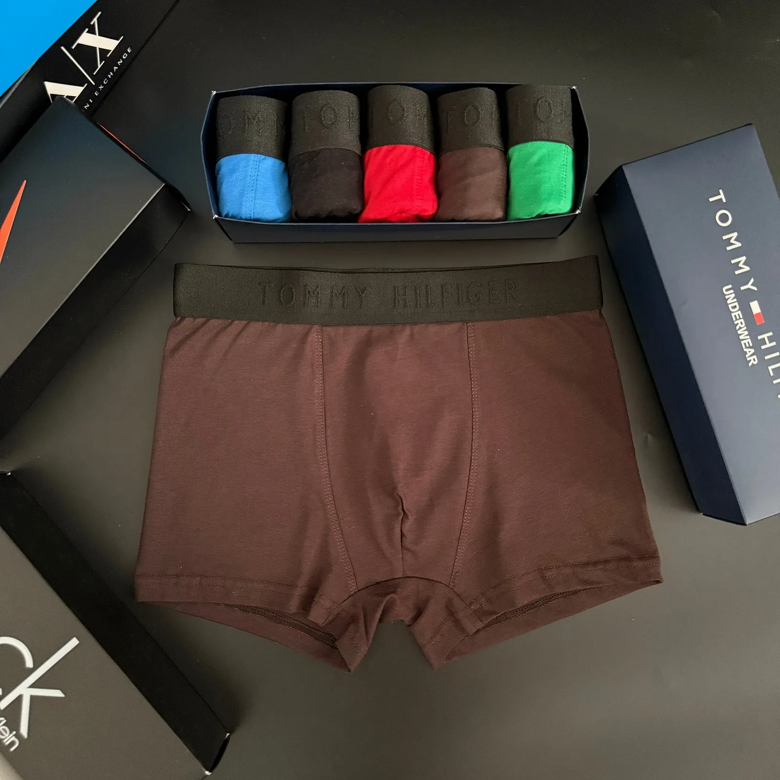 Чоловічі труси боксери комплект Tommy Hilfiger різнокольорові, фото №6