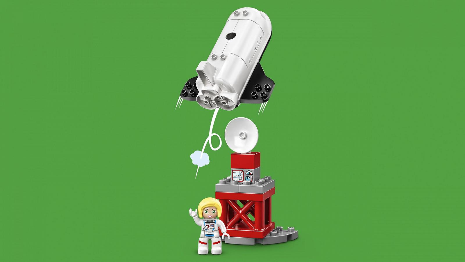 Конструктор LEGO DUPLO 10944 Космический Шаттл Космическая Миссия с камнями для малышей от 2 лет с фигурками астронавтов, фото №4