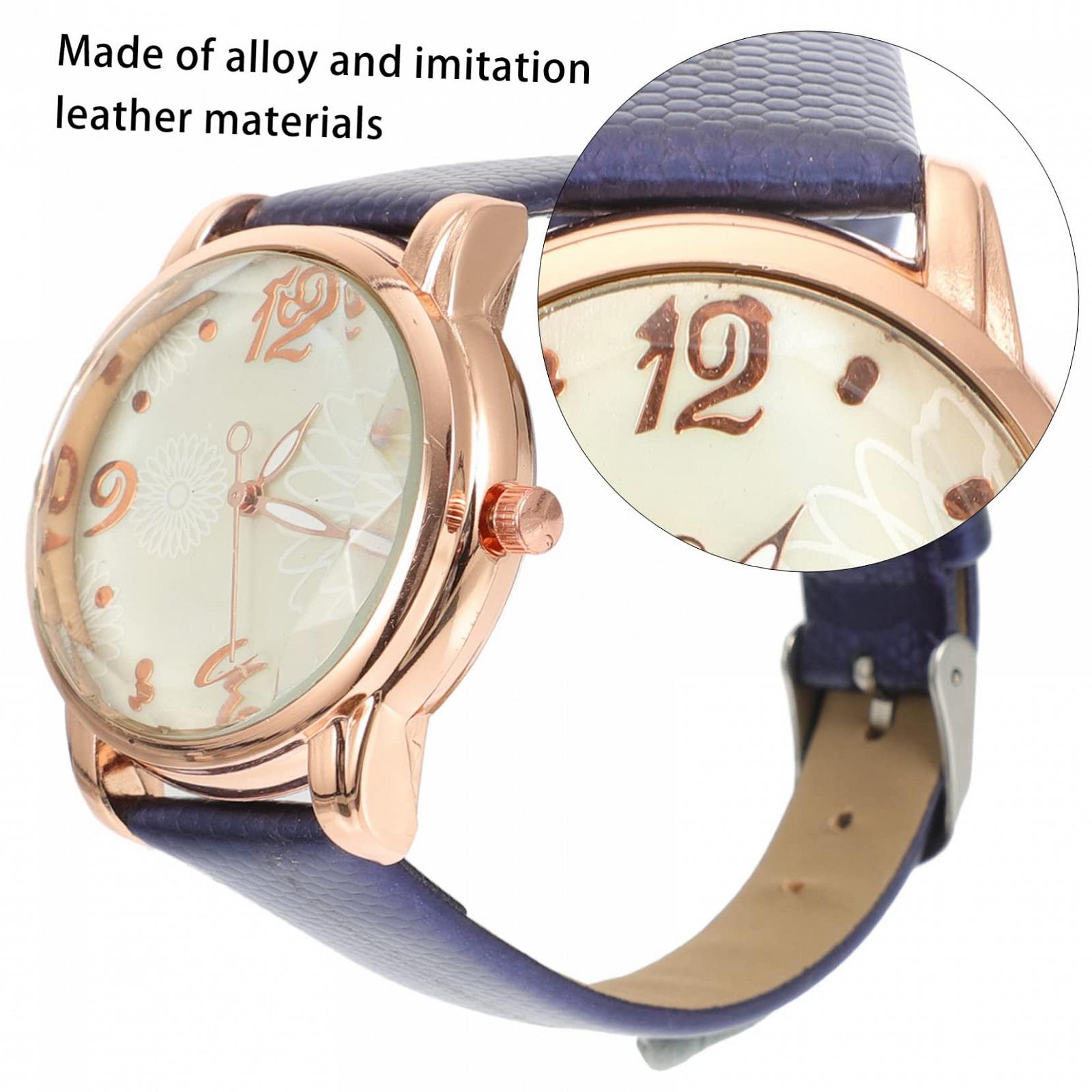 Жіночий годинник Healvian Повсякденний Зміїний візерунок Шкіряний ремінець, фото №8