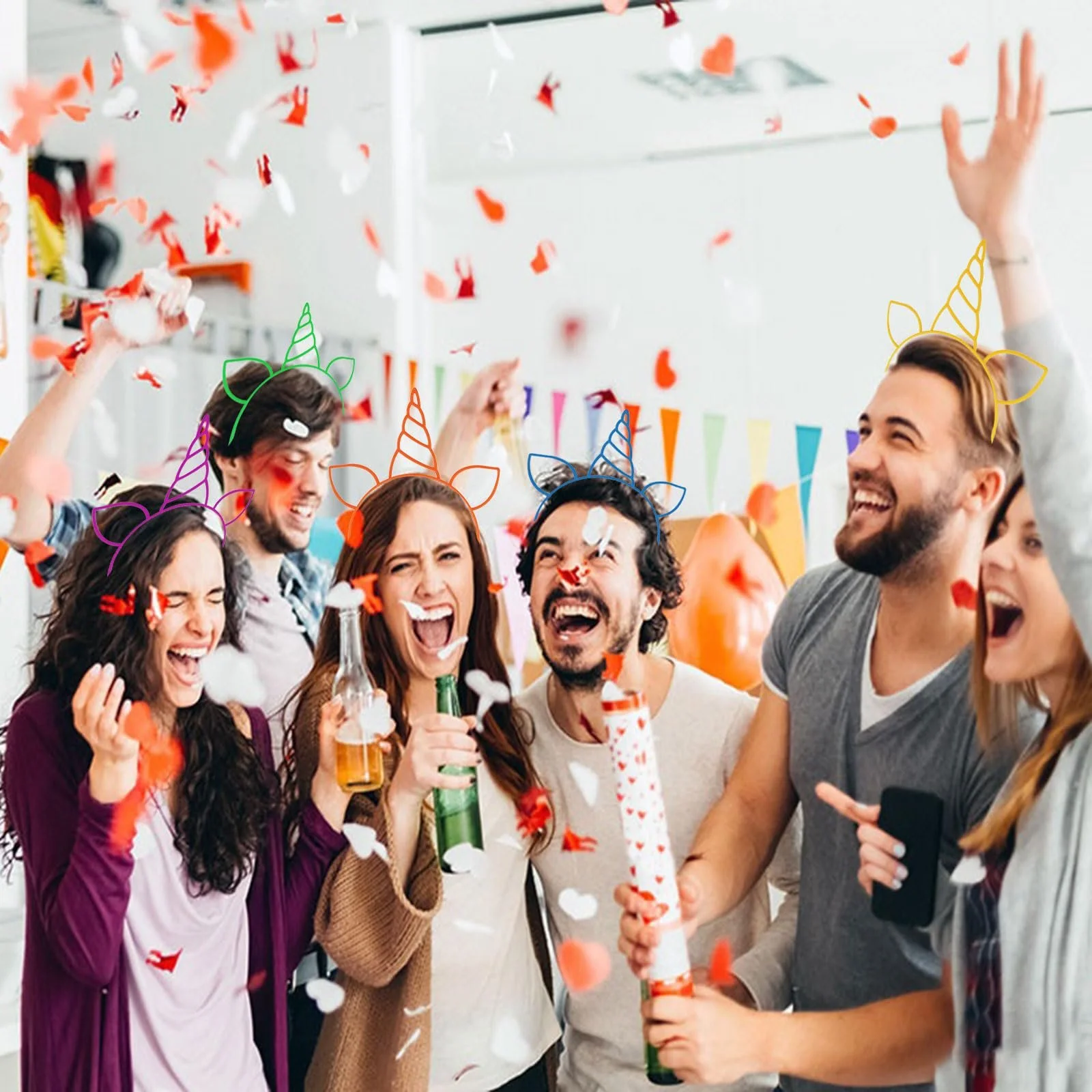 Обруч на голову Ріг Єдинорога Дитячий, фото №6